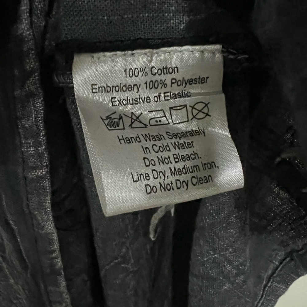 NEW EARTHBOUND Light Gray Embroidered Crescent Smocked Maxi Dress Size: Small - Picture 14 of 15